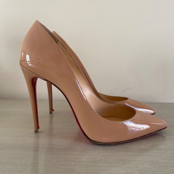 Christian Louboutin Pigalle Follies Patent Leather Nude (OBO) - Picture 4 of 12